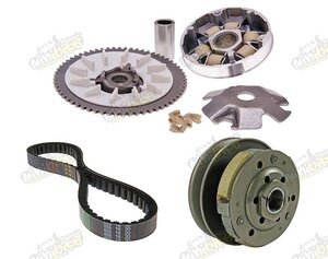 Variátor, spojka a remeň na skútre GY6 50cc 139QMB s 12" kolesami Variátor, spojka a remeň na skútre GY6 50cc 139QMB s 12" kolesami