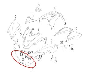 Držiak blatníka pre SMC CGE-300