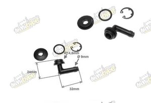 Držiak brzdovej hadičky -nádobky