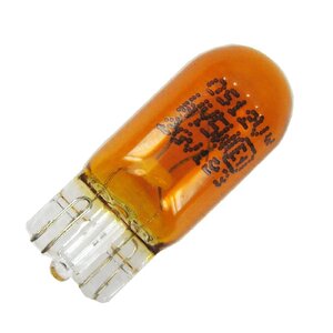 Žiarovka 12V 5W W2,1x9,5d W5W celosklenená-oranžová
