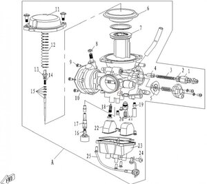 Ihlový palivový ventil 0180-100200 CFMOTO