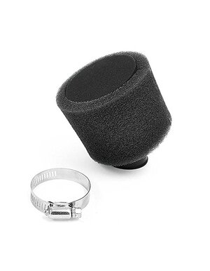 Vzduchový filter 48-50mm 45° molitanový čierny