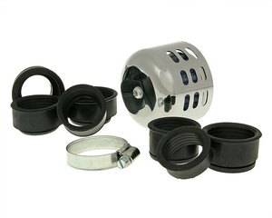 Vzduchový filter Powerfilter [alu cap 28-44mm] - chróm