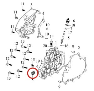 Gufero 14x28x7 pre SMC Jumbo 93110-14287