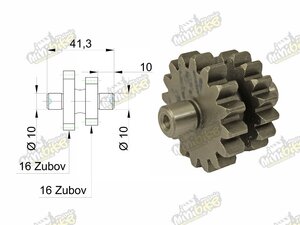 Primárne štartovacie koliečko 16/16 Pre CG200 11z štartér