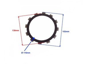 Spojková lamela pre Shineray XY300 STE 4220108
