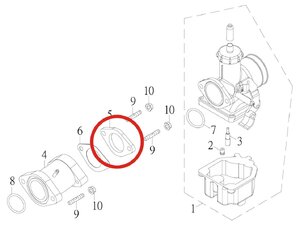 Tesnenie karburátora pre SMC Jumbo 300