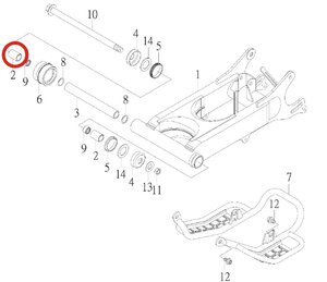 Valček ihličkového ložiska pre SMC Jumbo 300