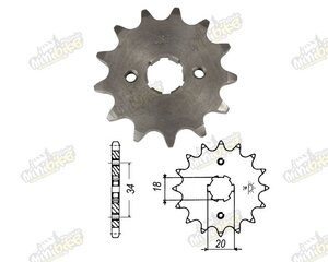 Záberové koliesko 13z reťaz 530 20mm pre motory CG200/250