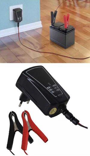 Nabíjačka batérií 6V aj 12V univerzálna 1A