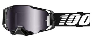 Okuliare 100% Armega Black Silver Flash Mirror
