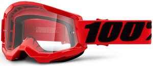 Okuliare 100% Strata2 Red -Clear Lens Okuliare 100% Strata2 Red -Clear Lens