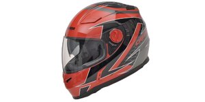 Prilba EVO, CASSIDA - ČR ČIERNA/ŠEDÁ/ČERVENÁ-XL