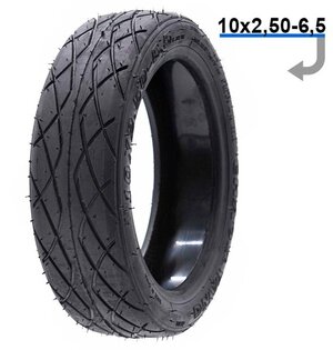 Pneumatika 10x2,5-6 elektrokolobežky s penou proti prepichnutiu -bezdušová