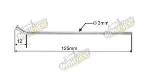 Špic 50-8 125mm pre koleso 12" SDG náboj