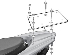 Nosič kufra HONDA VISION /NSC50/110/125  R.v.:2011-2016 SHAD Nosič kufra HONDA VISION /NSC50/110/125  R.v.:2011-2016 SHAD