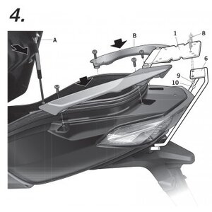 Nosič kufra SYM JOYMAX GTS NEW 125-300 13-14 S0JM13ST