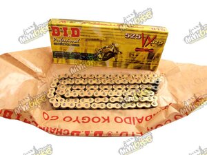 Reťaz 525VX 124článkov DID X-Ring motocyklová reťaz  Gold&Black