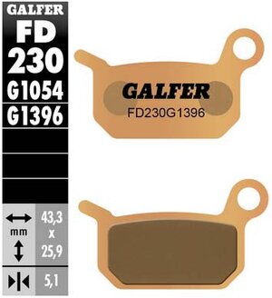 Brzdové obloženie KTM SX50 SX65 FD230 KH325