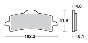 Brzdové obloženie SBS 901HS KH447 Suzuki Aprilia Honda