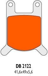 Brzdové obloženie Delta Braking Sinter DB2122SRN