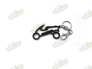 Prívesok na klúče skúter čierny ALU 80x40mm 4113811