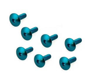 Skrutka M6x20mm alu modrá cena za 10kusov