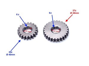 Kolieska do prevodovky pre ATV110