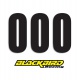 Štartovacie čísla BlackBirdRacing 13x7cm čierne - 0