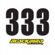 Štartovacie čísla BlackBirdRacing 13x7cm čierne - 3