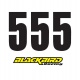 Štartovacie čísla BlackBirdRacing 13x7cm čierne - 5