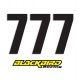 Štartovacie čísla BlackBirdRacing 13x7cm čierne - 7