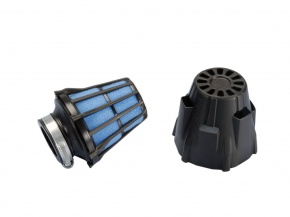 Vzduchový filter Polini Blue Air Box 32-37-42 mm 0° Black-blue