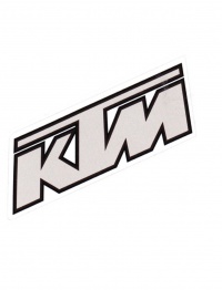 Nálepka KTM 10x4cm šedá