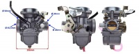 Karburátor aj pre cestné motocykle 125cc 34mm filter:50mm