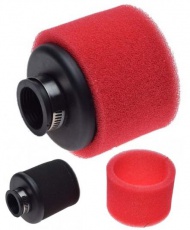Vzduchový filter 32mm dvojvrstvý molitanový červený