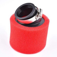 Vzduchový filter 42mm 45° červeno-čierny penový molitanový