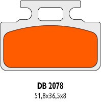 Brzdové obloženie Delta Braking Sinter DB2078SRN