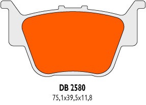 Brzdové obloženie Delta Braking Sinter DB2580QDN