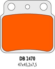 Brzdové obloženie Delta Braking Sinter Heavy Duty DB2470QDD