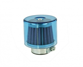 Vzduchový filter 38mm modrý s krytom priamy